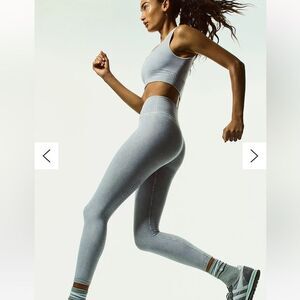 Free People Movement High-Rise 7/8 Length Good Karma Leggings lavender XS